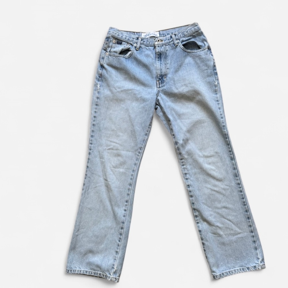 Vintage Express Blues Light Wash High Waisted Straight leg Jeans